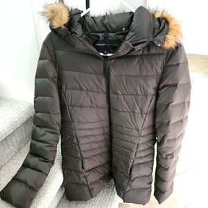 Puffer Jacket with removable fur lined hood